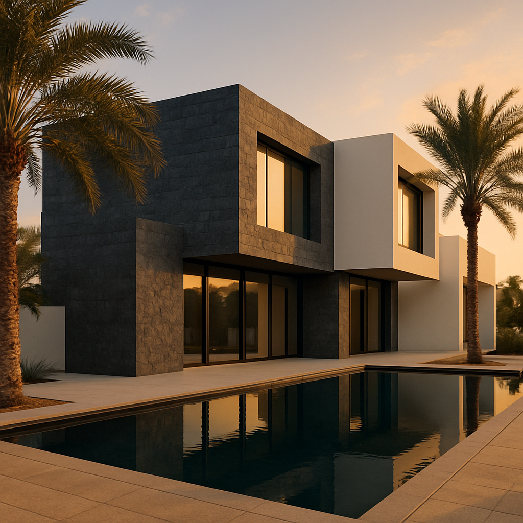 Modern villa · Oman — natural stone project inspiration, Veltora Stone Oman
