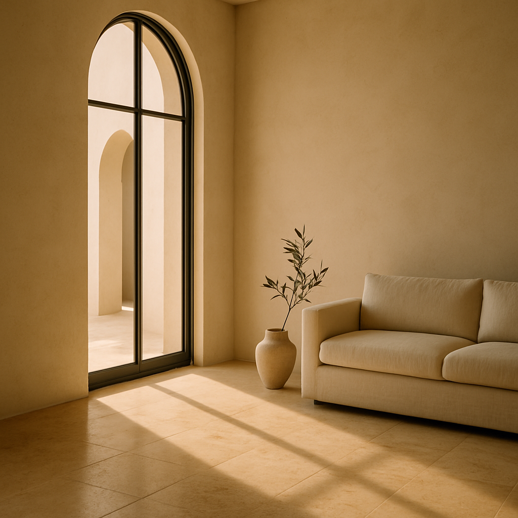 Travertine interior — natural stone project inspiration, Veltora Stone Oman